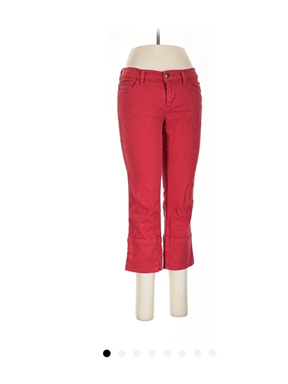 Joe's Jeans Red Cropped Bootcut Jeans